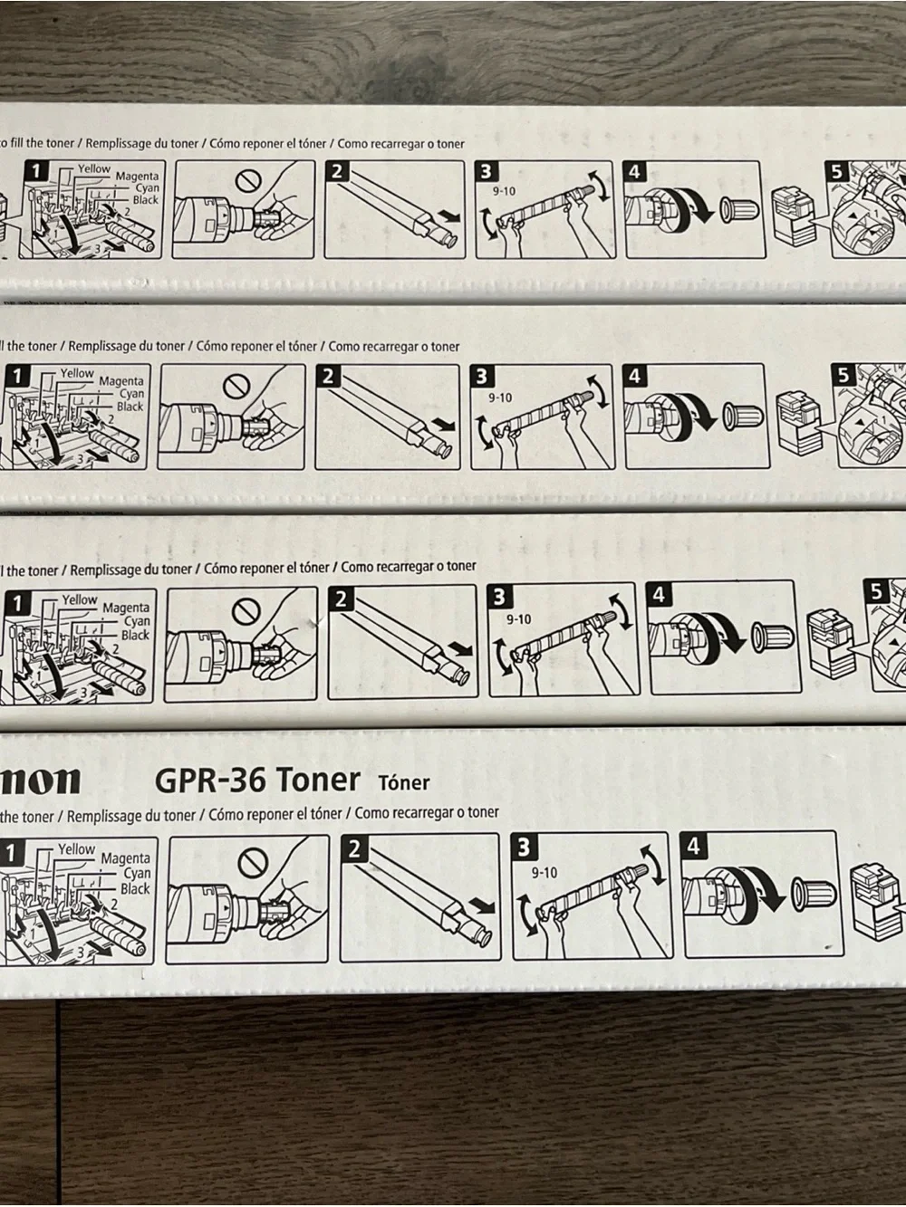 Canon White Printer Toner Box Set